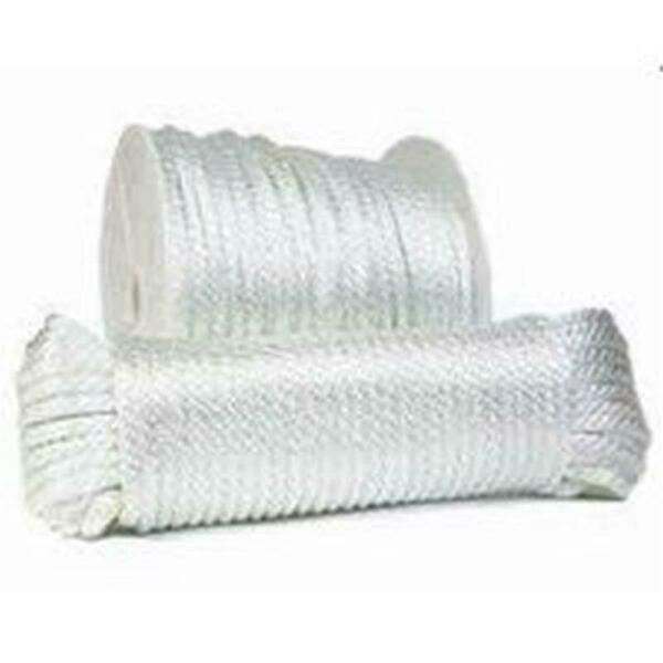 Koch Industries 0.31 x 200 in. Rope Nylon Braid, White 8297046